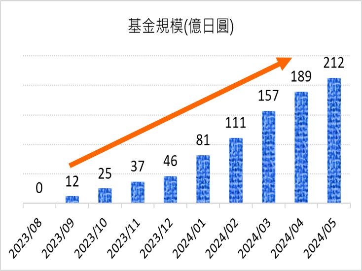 圖2.美國平衡型基金日幣避險級別規模